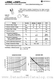 2N3507S datasheet pdf Motorola