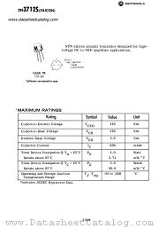 2N3712S datasheet pdf Motorola