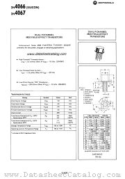 2N4067 datasheet pdf Motorola