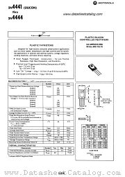 2N4441 datasheet pdf Motorola