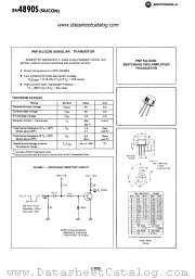 2N4890S datasheet pdf Motorola