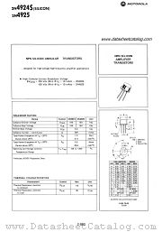 2N4924S datasheet pdf Motorola