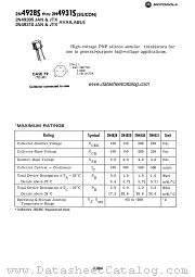 2N4930S datasheet pdf Motorola