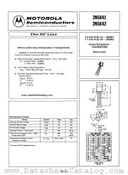 2N5841 datasheet pdf Motorola