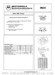 2N6370 datasheet pdf Motorola