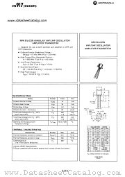 2N917 datasheet pdf Motorola