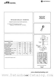 2N978 datasheet pdf Motorola