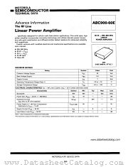 ABC900-60E datasheet pdf Motorola