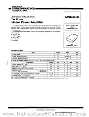 AMR900-30 datasheet pdf Motorola