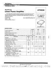 ATV6030 datasheet pdf Motorola