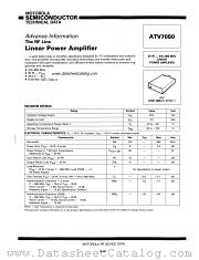 ATV7050 datasheet pdf Motorola