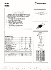 BD411 datasheet pdf Motorola