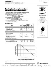 BDW46 datasheet pdf Motorola