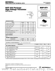 BSP16T1 datasheet pdf Motorola