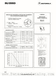 BU208D datasheet pdf Motorola