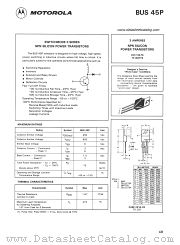 BUS45P datasheet pdf Motorola