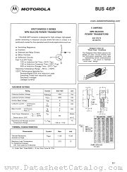 BUS46P datasheet pdf Motorola