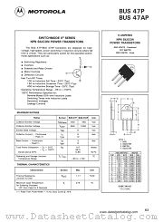 BUS47AP datasheet pdf Motorola