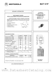 BUT51P datasheet pdf Motorola