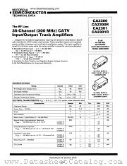 CA2300R datasheet pdf Motorola