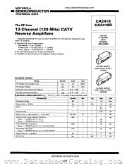 CA2418R datasheet pdf Motorola