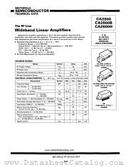 CA2800H datasheet pdf Motorola