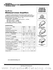 CA2810H datasheet pdf Motorola