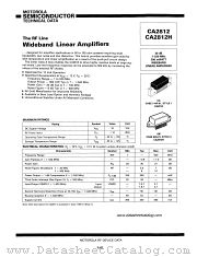 CA2812H datasheet pdf Motorola