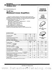 CA2818 datasheet pdf Motorola