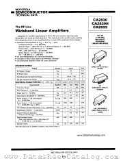 CA2830H datasheet pdf Motorola