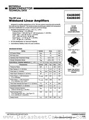 CA2833C datasheet pdf Motorola