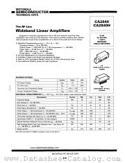 CA2840H datasheet pdf Motorola