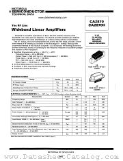 CA2870 datasheet pdf Motorola