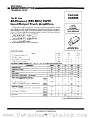 CA3180 datasheet pdf Motorola