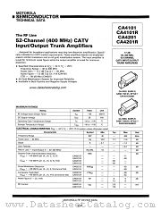 CA4101 datasheet pdf Motorola