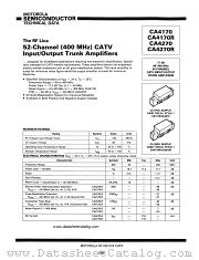 CA4170R datasheet pdf Motorola