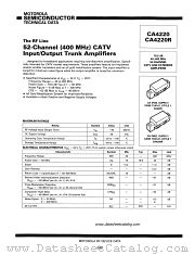 CA4220R datasheet pdf Motorola