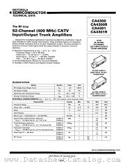 CA4300 datasheet pdf Motorola