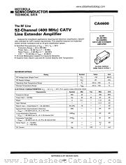 CA4600 datasheet pdf Motorola