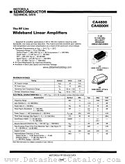 CA4800H datasheet pdf Motorola