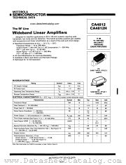 CA4812H datasheet pdf Motorola