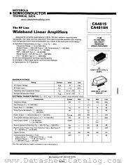 CA4815H datasheet pdf Motorola