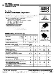 CA4912S datasheet pdf Motorola