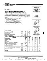 CA5201R datasheet pdf Motorola