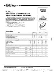 CA5180 datasheet pdf Motorola