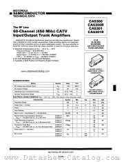 CA5301 datasheet pdf Motorola