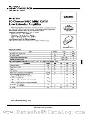 CA5700 datasheet pdf Motorola