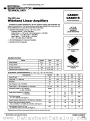 CA5801S datasheet pdf Motorola