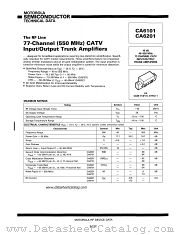 CA6201 datasheet pdf Motorola