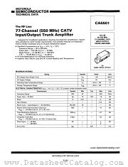 CA6501 datasheet pdf Motorola